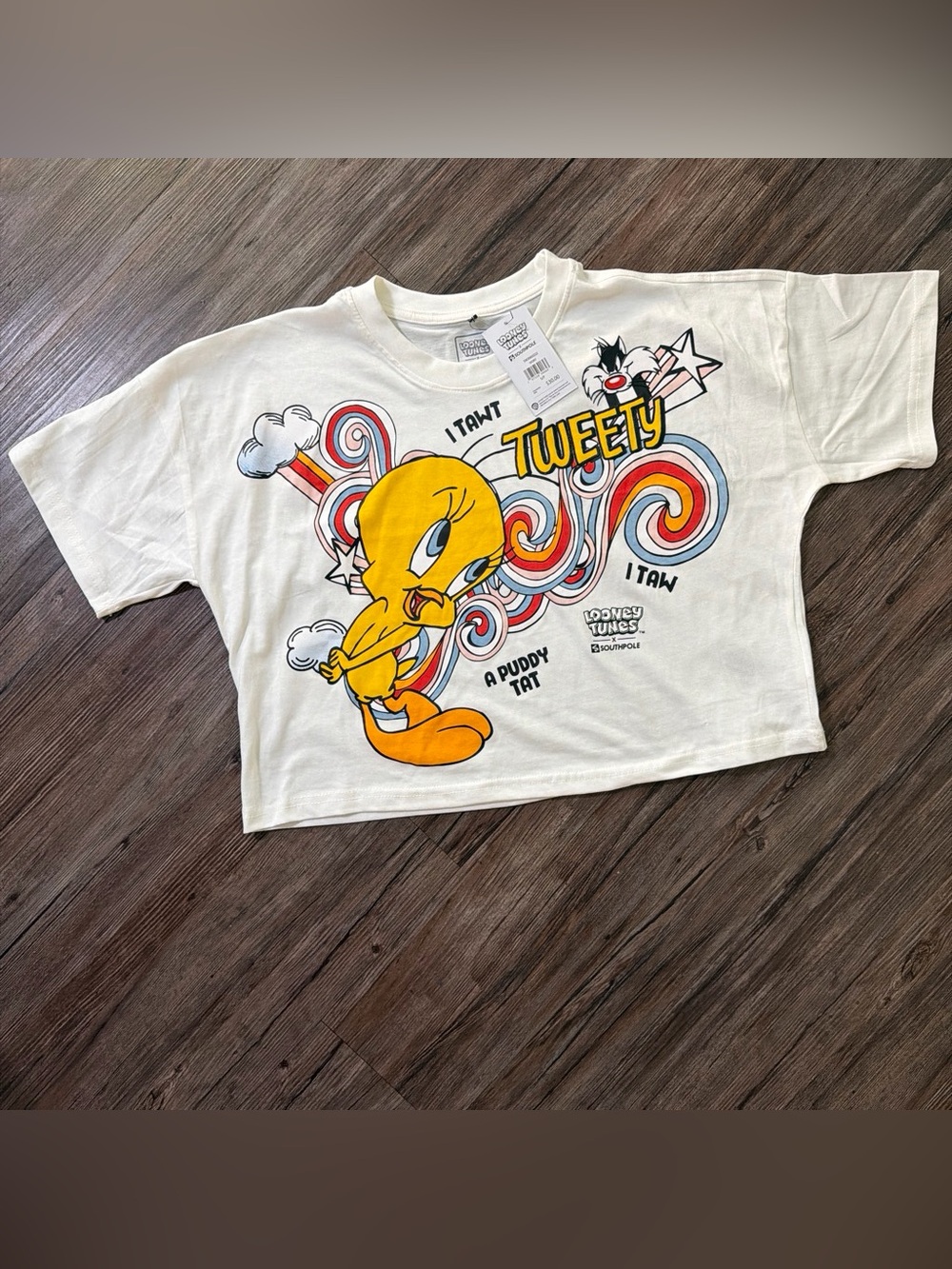 Warner Bros. Tweety Graphic Tee - White, Yellow & Orange